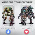 A contest held to decide if Jack Cooper and BT, or Blisk and Legion, should be added to Titanfall: Assault.
